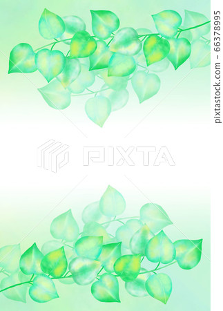 Watercolor vivid houseplant background frame 66378995
