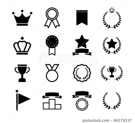 Ranking Icon Set Rank Illustration Stock Illustration