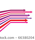 vector illustration with colored arrows on white background 66380204