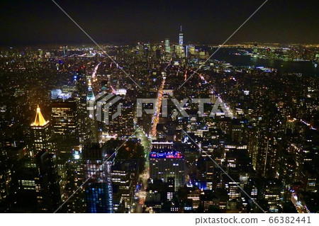 [美國紐約]帝國大廈的夜景 66382441