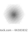 Halftone. Glitter abstract illustration with black drops. Pop art template. 66383832