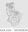 Topographic map. Vector illustration. Contour map background 66383836