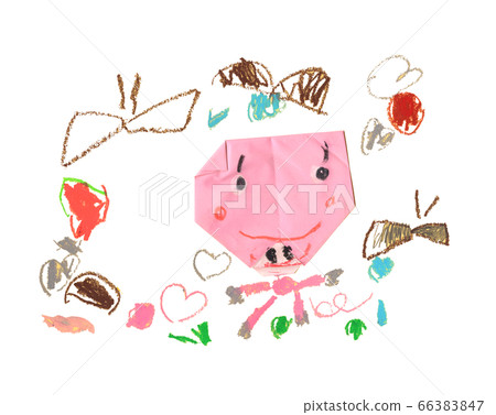 Child pig making Child pig making 66383847