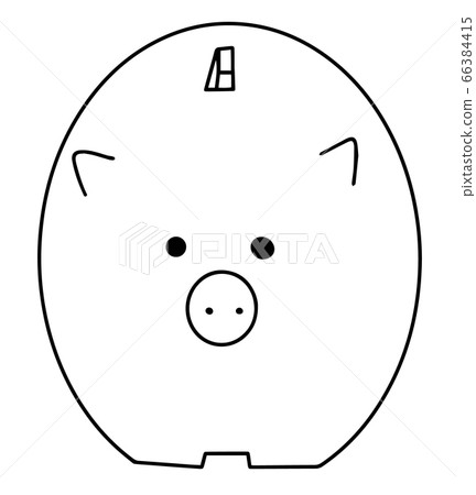 Doodle piggy Bank Hand drawing isolated Doodle piggy Bank Hand drawing isolated 66384415