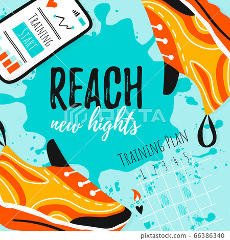 Template vector sport card design 66386340