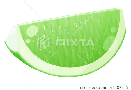 Illustration of cut lime _ comb 66387335