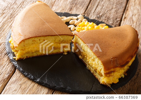 Apam balik is a Southeast Asian fluffy pancake 66387369