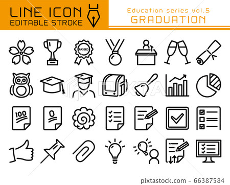 線圖標教育系列第5卷畢業 66387584