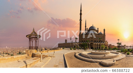 Cairo Citadel, the Great Mosque view, sunset panorama, Egypt Cairo Citadel, the Great Mosque view, sunset panorama, Egypt 66388722