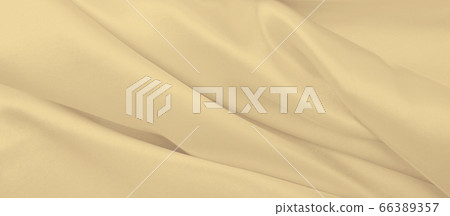 Smooth elegant golden silk or satin luxury cloth 66389357