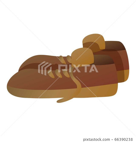 Man garbage shoes icon, cartoon style Man garbage shoes icon, cartoon style 66390238