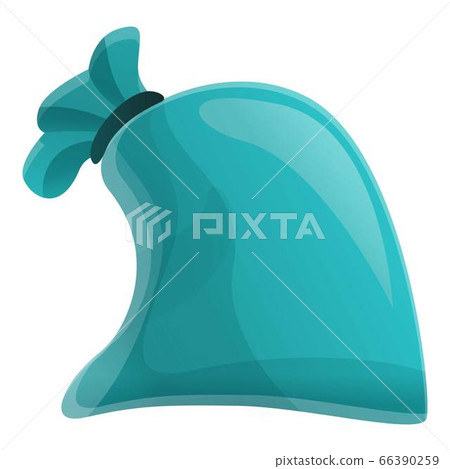 Transparent garbage bag icon, cartoon style Transparent garbage bag icon, cartoon style 66390259
