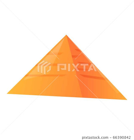 Egypte pyramide icon, cartoon style Egypte pyramide icon, cartoon style 66390842