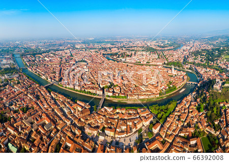 Verona aerial panoramic view, Italy Verona aerial panoramic view, Italy 66392008