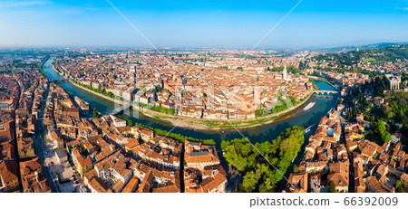Verona aerial panoramic view, Italy Verona aerial panoramic view, Italy 66392009