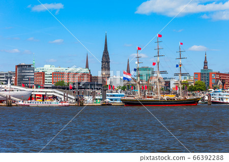 Hamburg city centre view, Germany 66392288