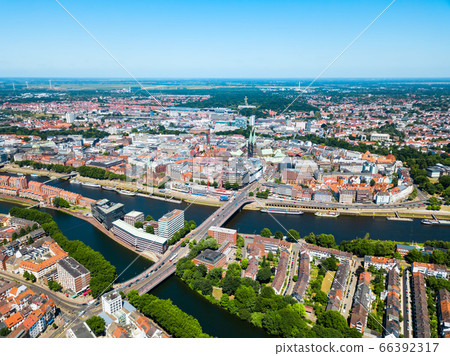Bremen old town aerial view Bremen old town aerial view 66392317