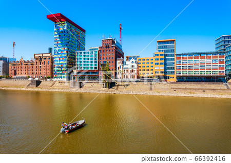 Medienhafen Media Harbour district, Dusseldorf 66392416