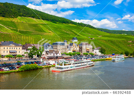 Bernkastel Kues aerial view, Germany. 66392488