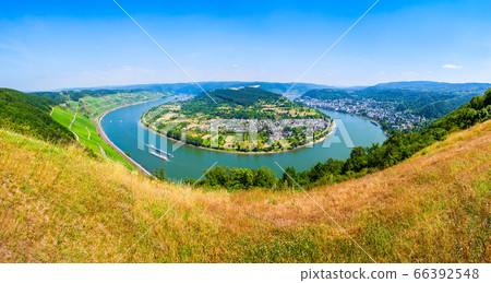 Boppard town aerial view, Germany 66392548
