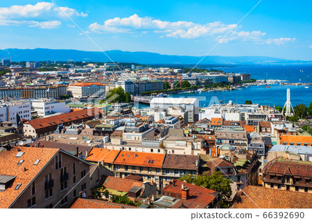 Geneva panoramic view in Switzerland 66392690