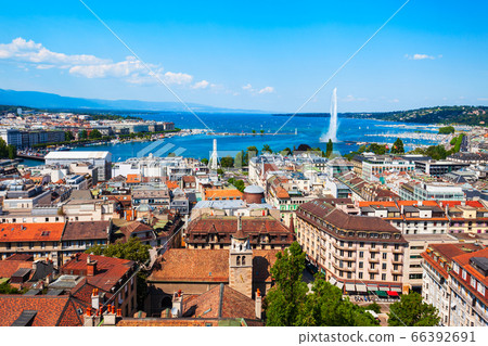 Geneva panoramic view in Switzerland 66392691
