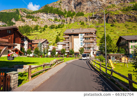 Traditional houses in Zermatt, Switzerland 66392704