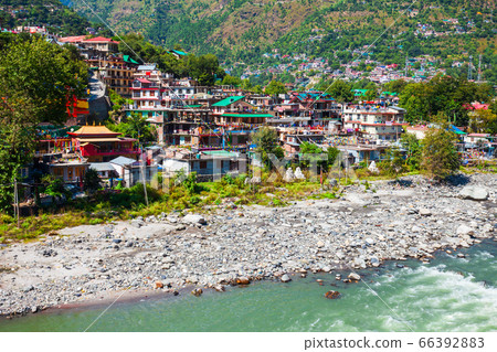 Beas river near Kullu town, India Beas river near Kullu town, India 66392883