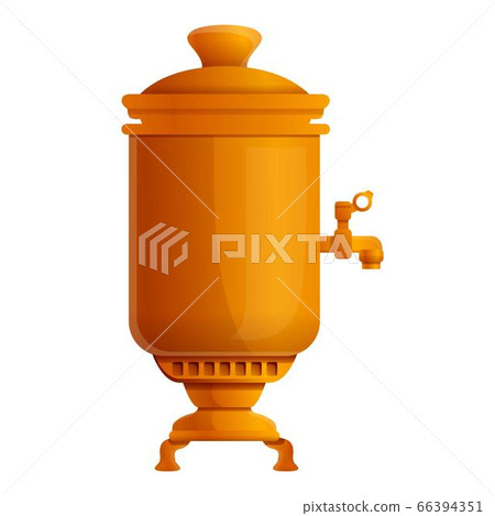 Samovar icon, cartoon style 66394351