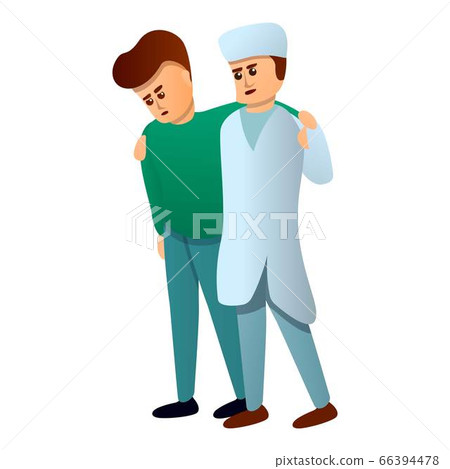 Medical help icon, cartoon style 66394478