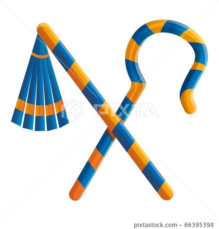 Pharaoh tools icon, cartoon style Pharaoh tools icon, cartoon style 66395398