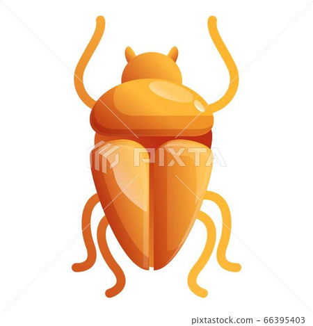 Egypt gold bug icon, cartoon style Egypt gold bug icon, cartoon style 66395403