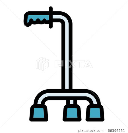 Walking stick icon, outline style Walking stick icon, outline style 66396231
