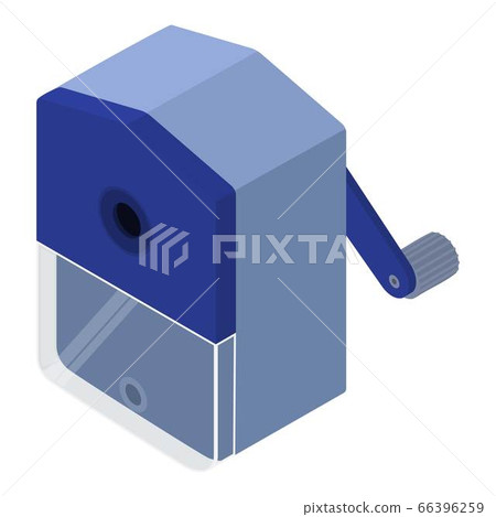 Hand sharpener icon, isometric style 66396259