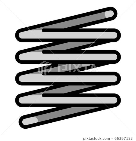 Motor coil spring icon, outline style Motor coil spring icon, outline style 66397152