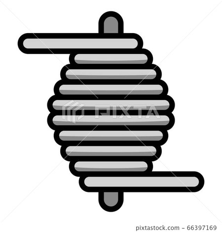 Steel coil icon, outline style 66397169
