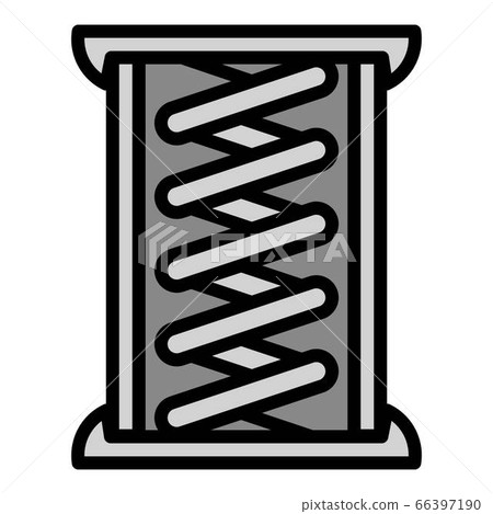 Copper coil icon, outline style Copper coil icon, outline style 66397190