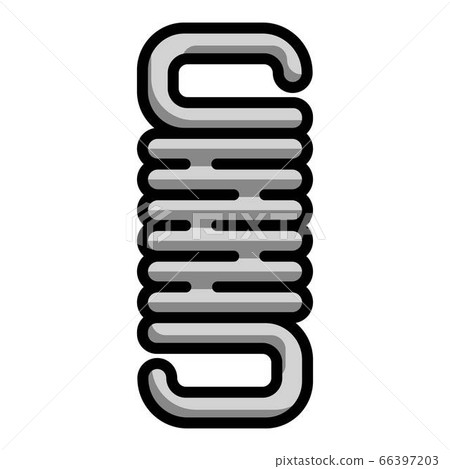 Coil spring icon, outline style 66397203