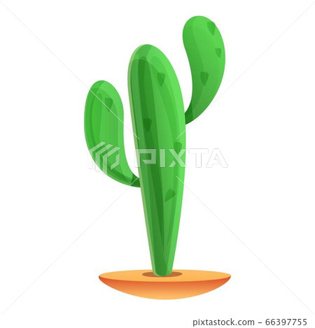 Desert cactus icon, cartoon style Desert cactus icon, cartoon style 66397755