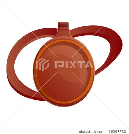 Cowboy water bottle icon, cartoon style 66397780