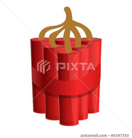 Red dynamite icon, cartoon style Red dynamite icon, cartoon style 66397783