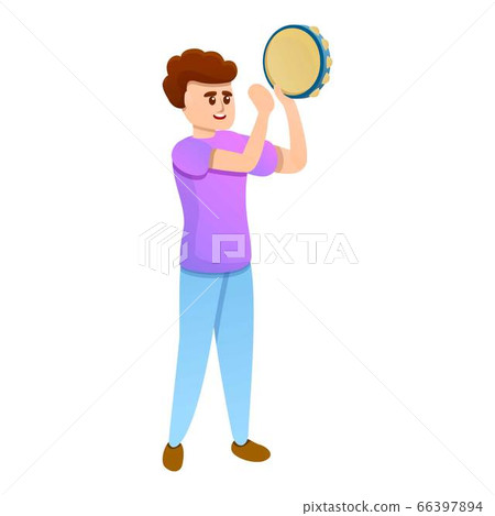 Boy music school icon, cartoon style Boy music school icon, cartoon style 66397894