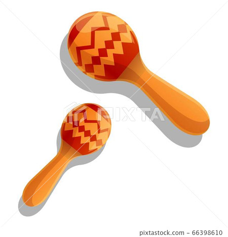 Maracas icon, cartoon style Maracas icon, cartoon style 66398610