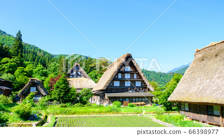 Shirakawa-go in the early summer (morning) 66398977
