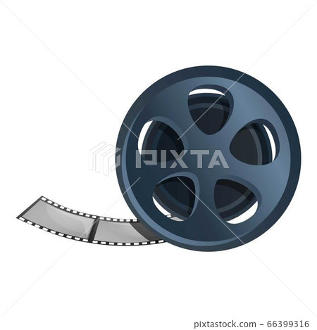 Reel filmstrip icon, cartoon style 66399316