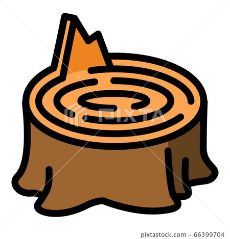 Tree stump icon, outline style Tree stump icon, outline style 66399704