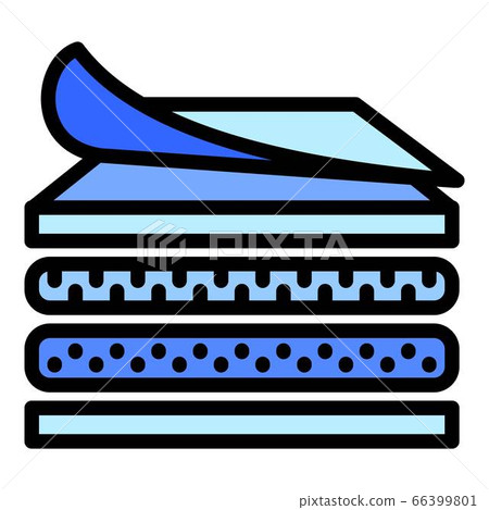 Mattress construction icon, outline style Mattress construction icon, outline style 66399801