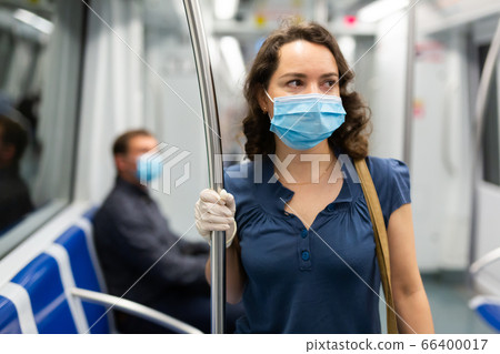 Subway ride during a pandemic COVID-19 Subway ride during a pandemic COVID-19 66400017