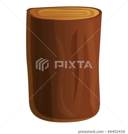 Cutted tree icon, cartoon style 66402439