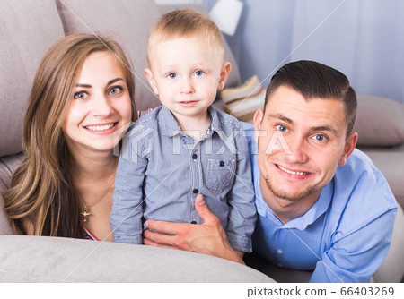 Portrait of cheerful happy family Portrait of cheerful happy family 66403269